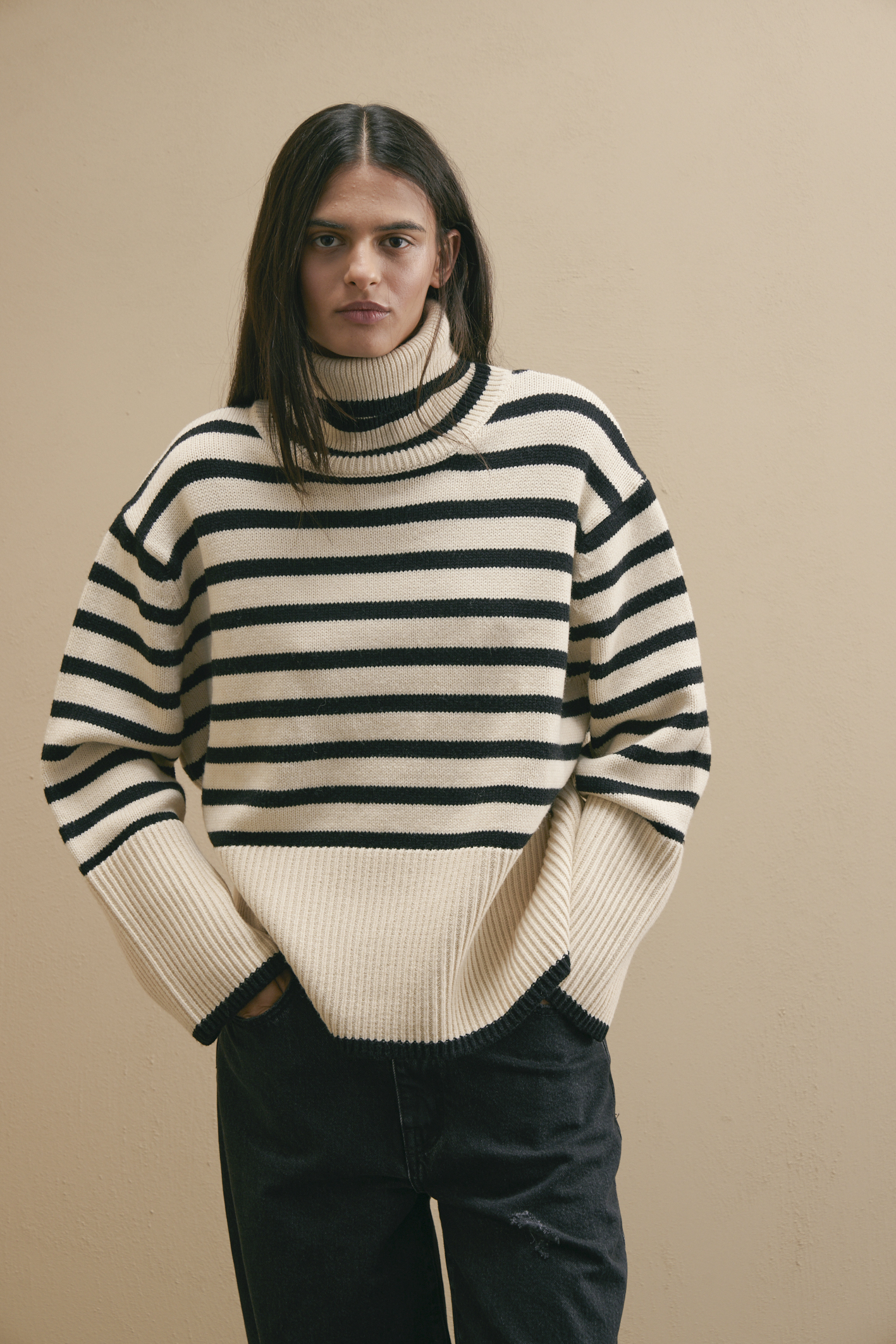Sweater Polera Rayada